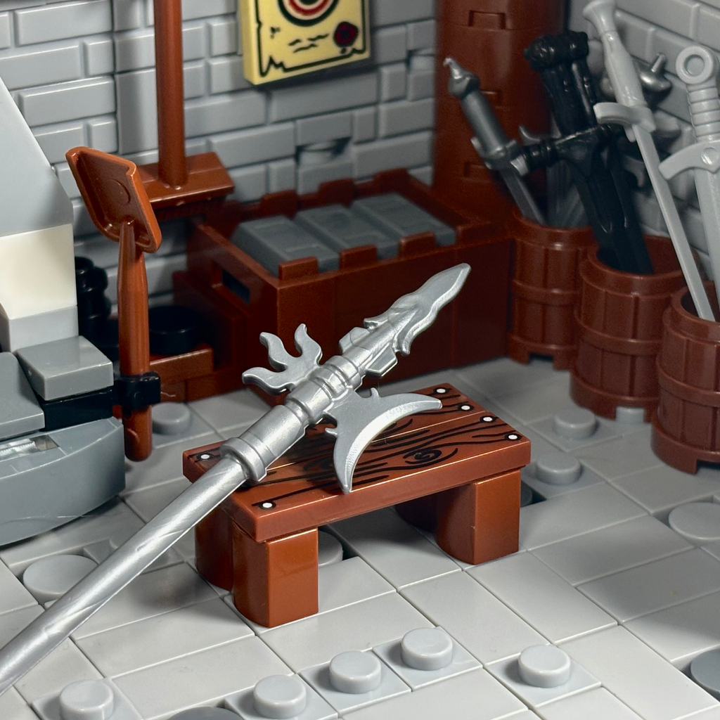 Medieval Halberd (Black and Grey)