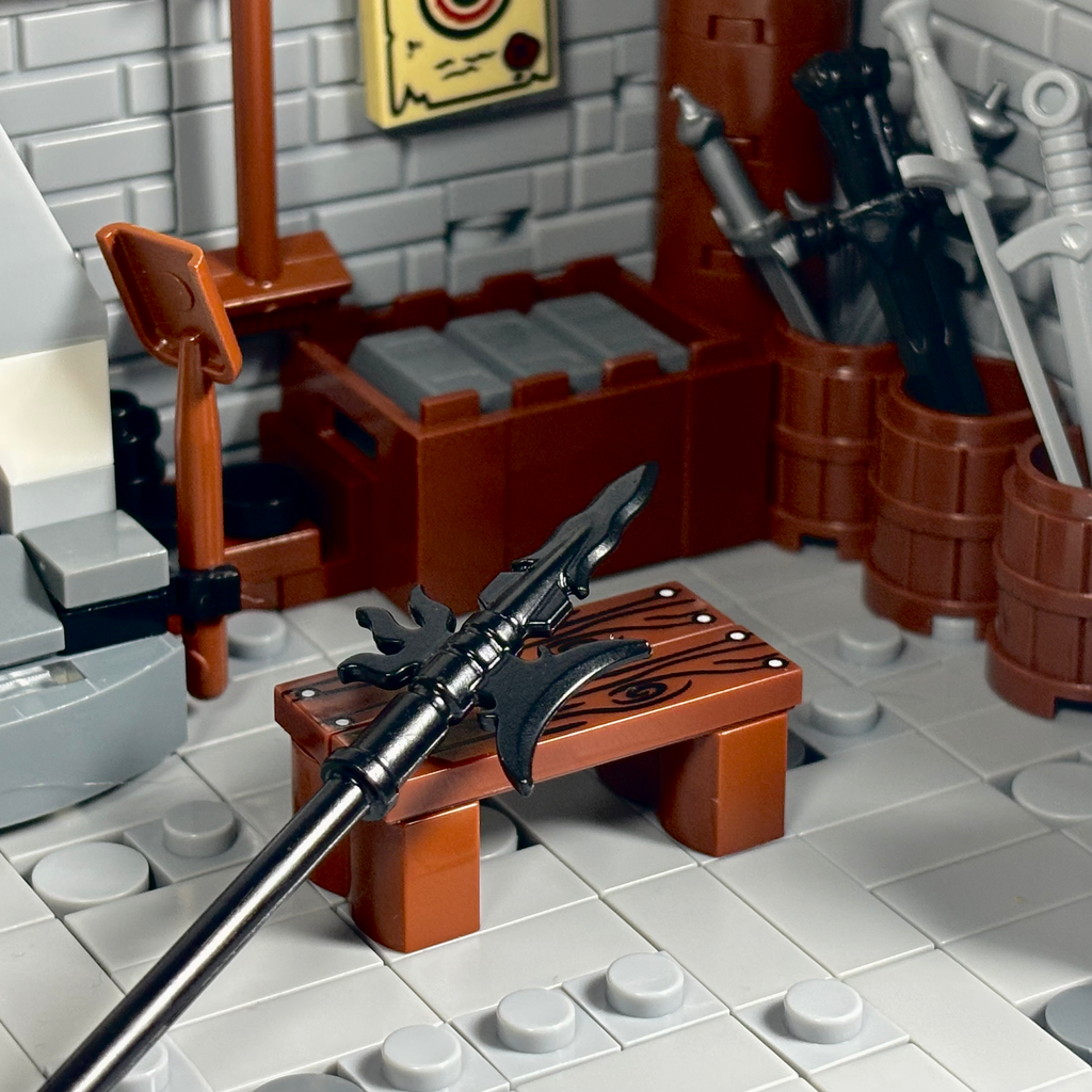 Medieval Halberd (Black and Grey)