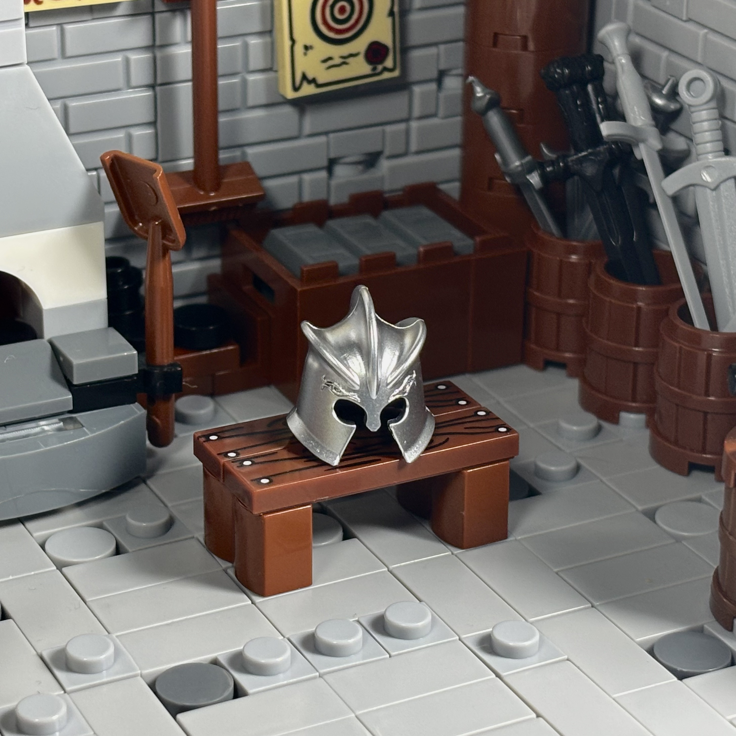Decorative 3 Ridge Helmet (GOT inspired) (Silver and Black)