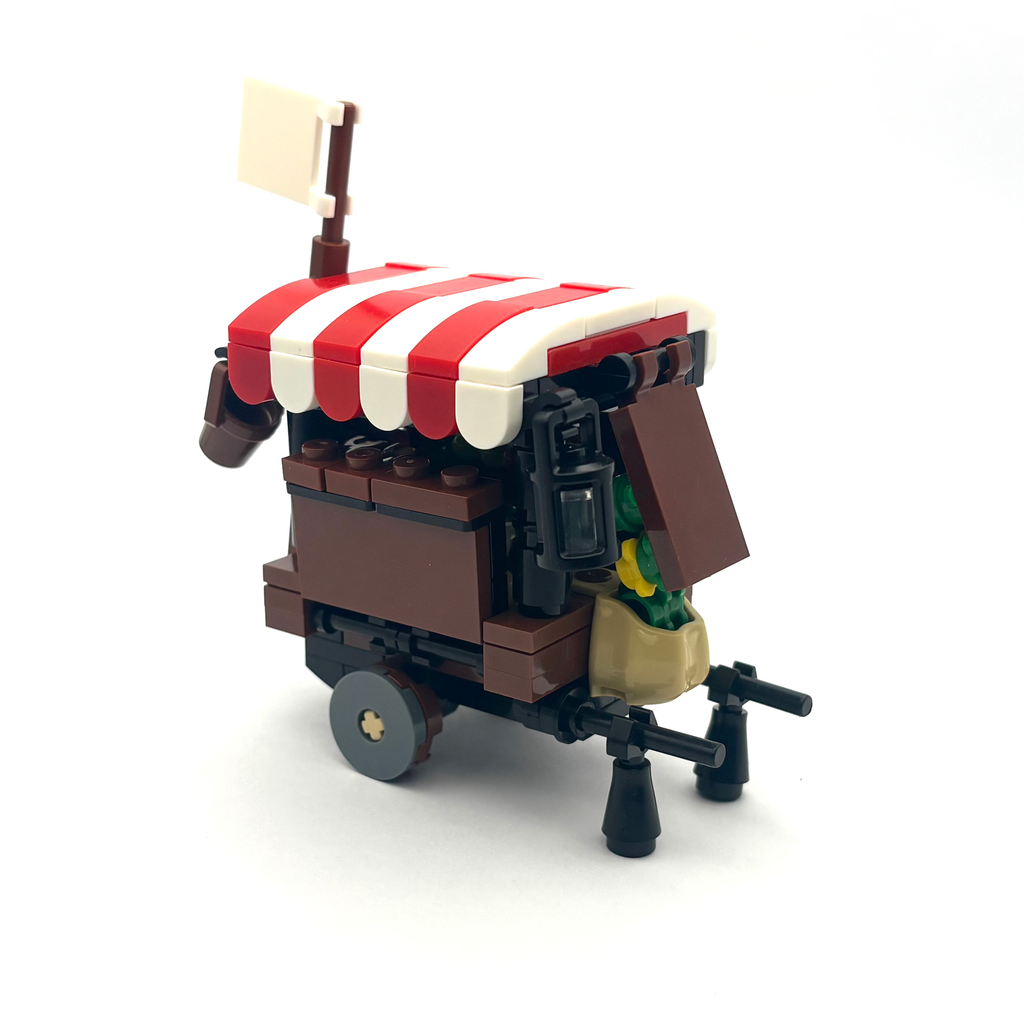 Vegetable Vendor Cart (Red)