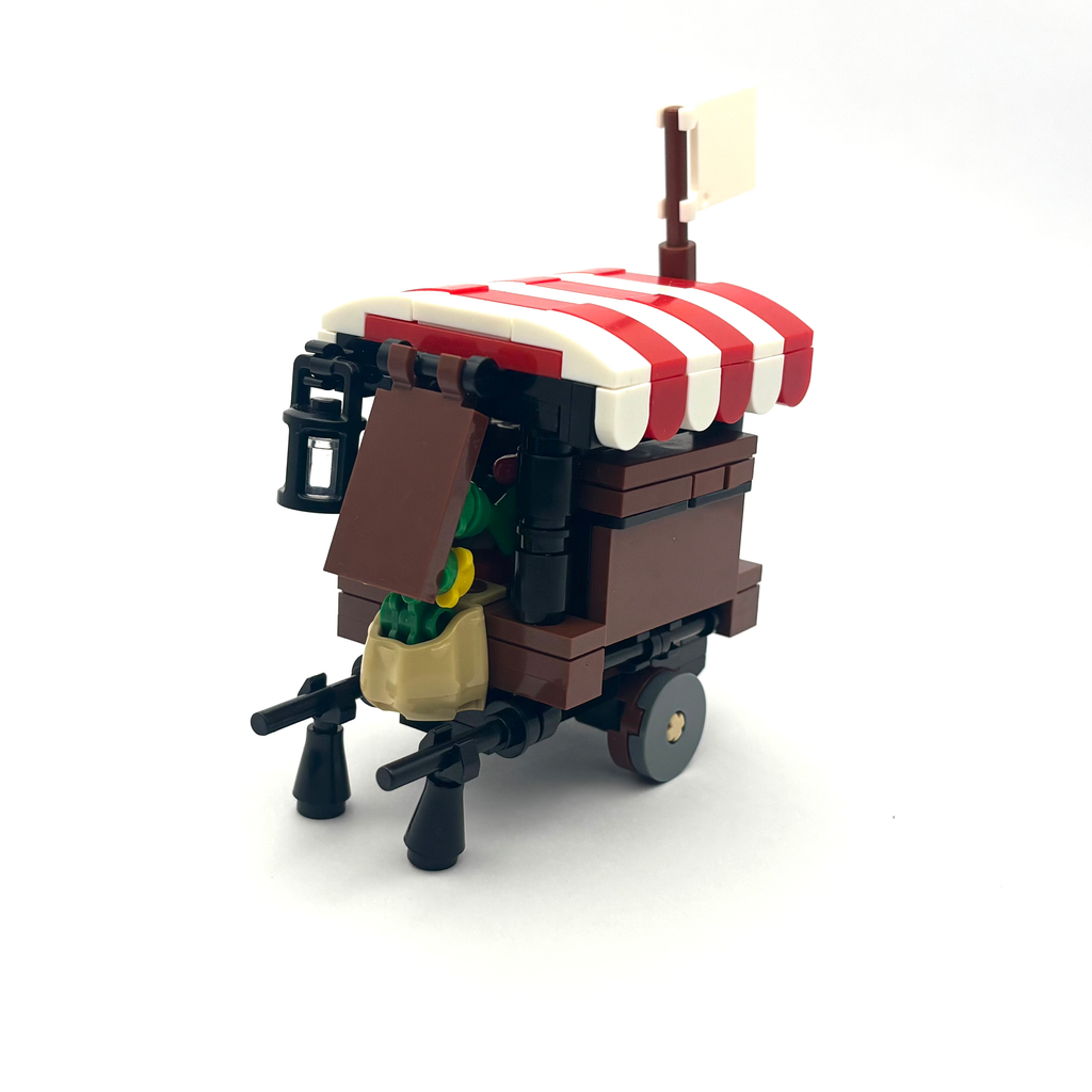 Vegetable Vendor Cart (Red)