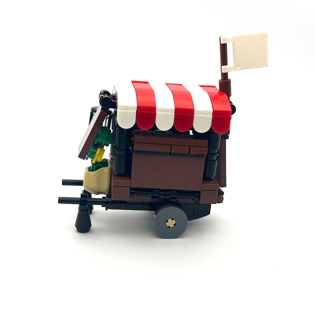 Vegetable Vendor Cart (Red)