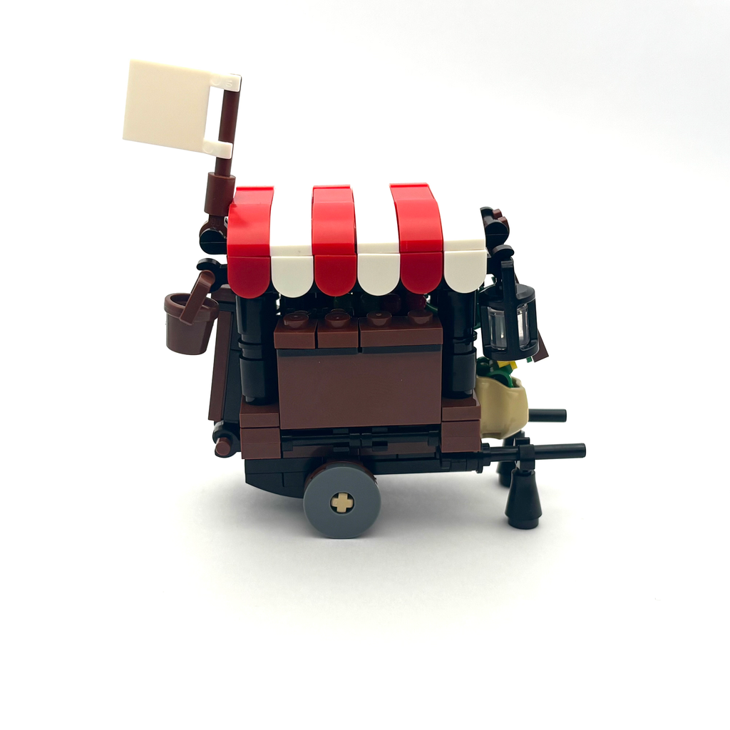 Vegetable Vendor Cart (Red)