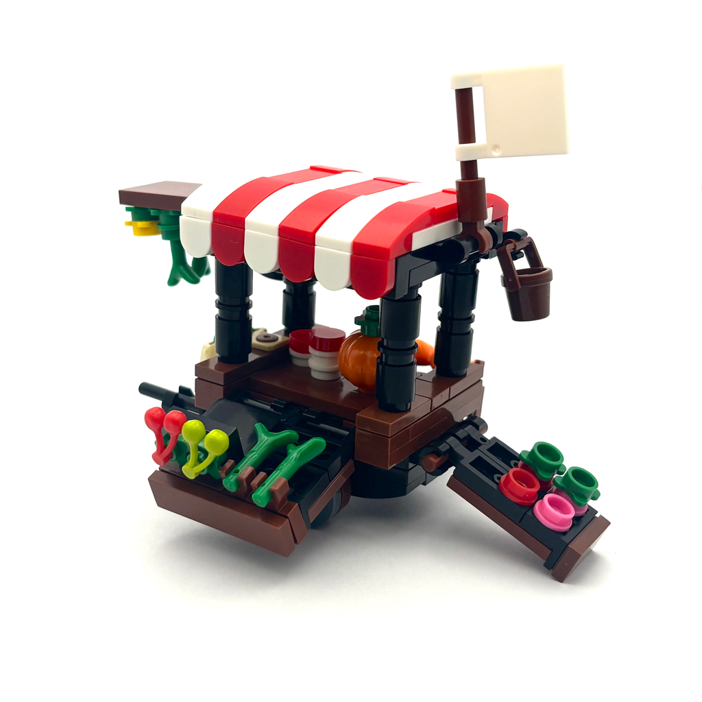 Vegetable Vendor Cart (Red)