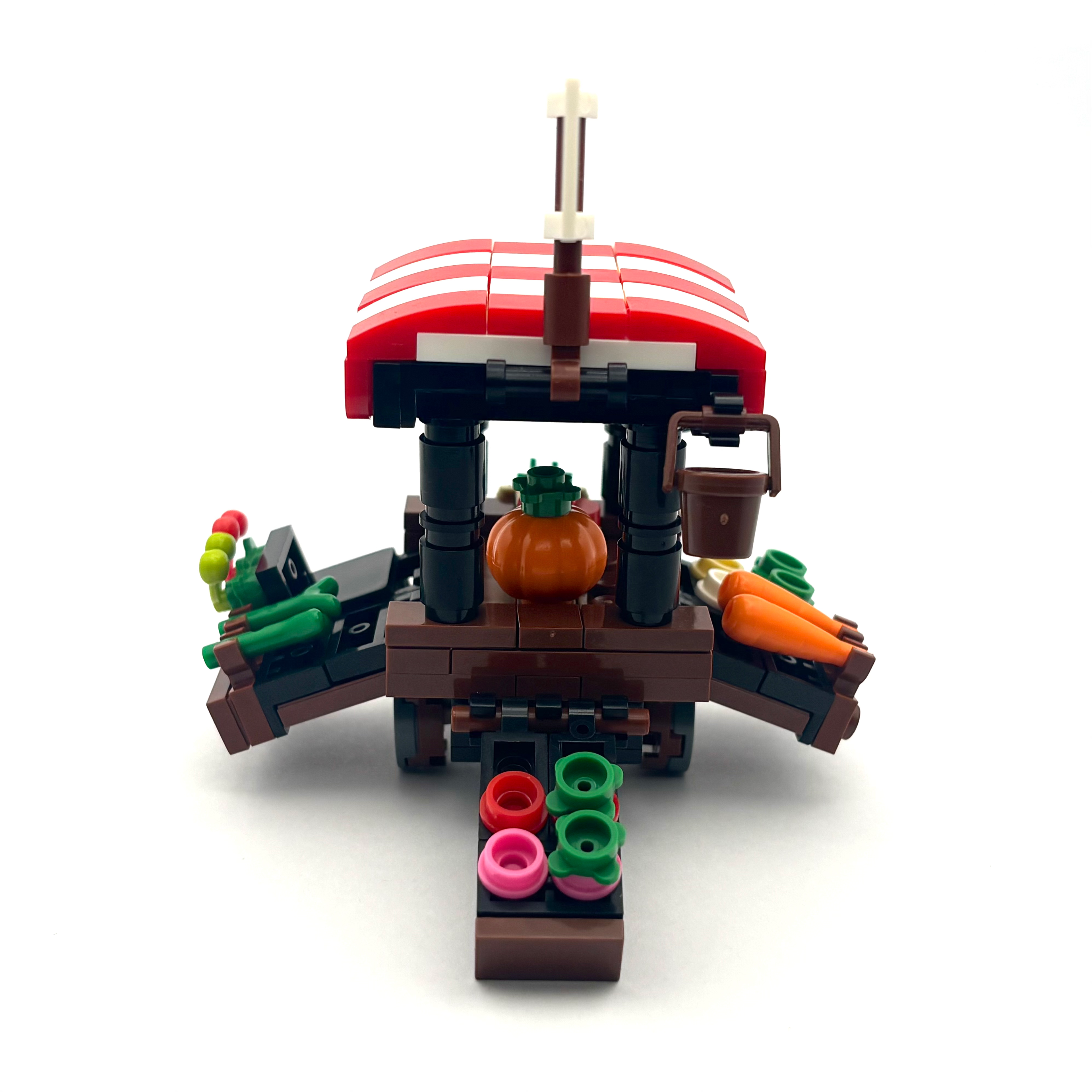 Vegetable Vendor Cart (Red)