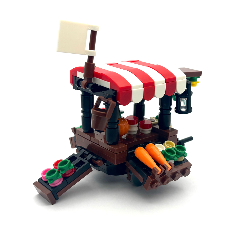 Vegetable Vendor Cart (Red)