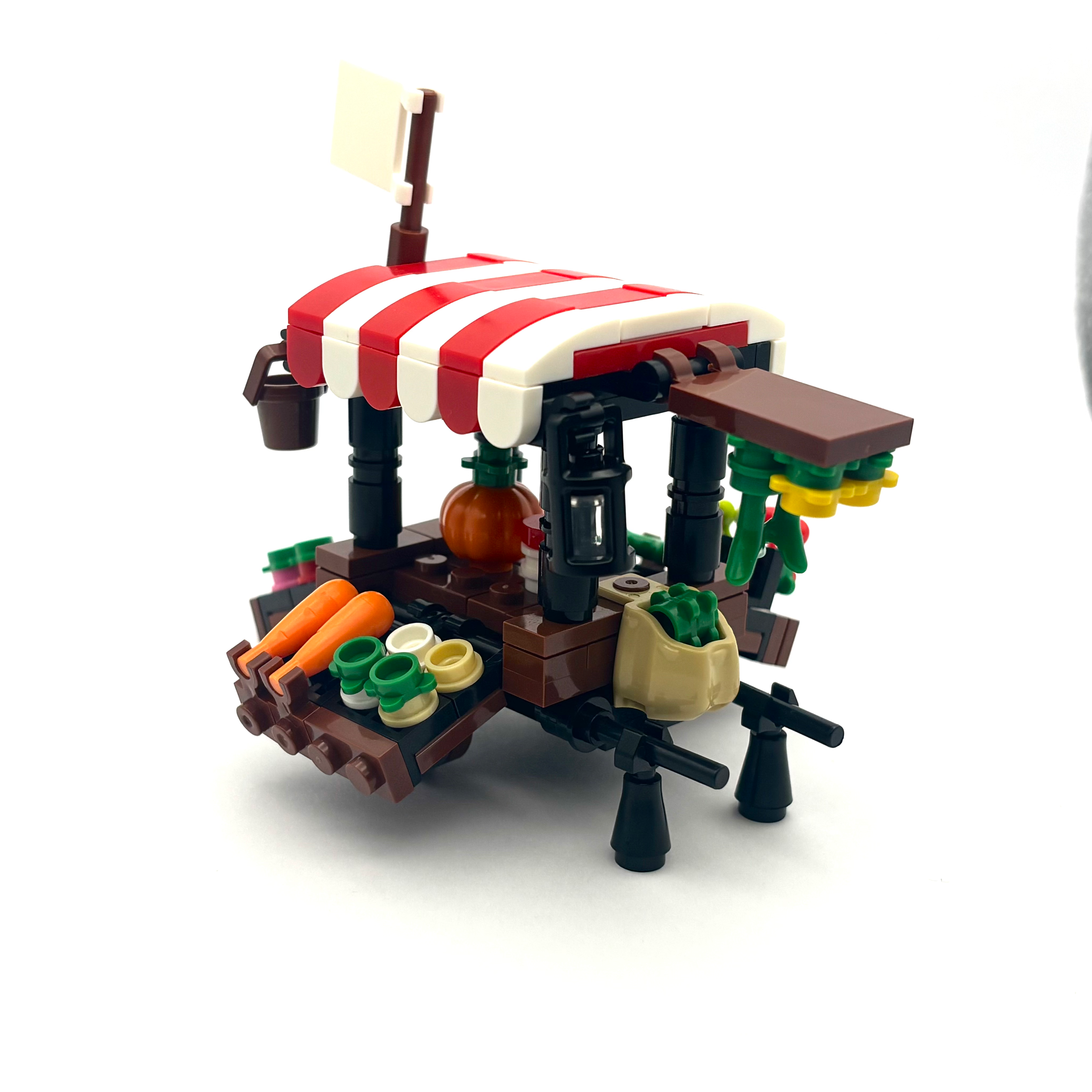 Vegetable Vendor Cart (Red)