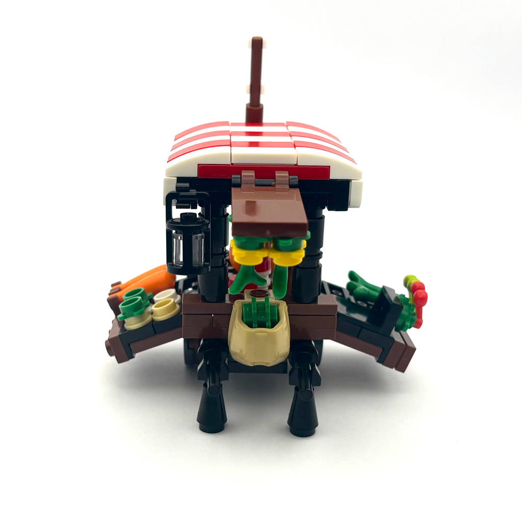 Vegetable Vendor Cart (Red)