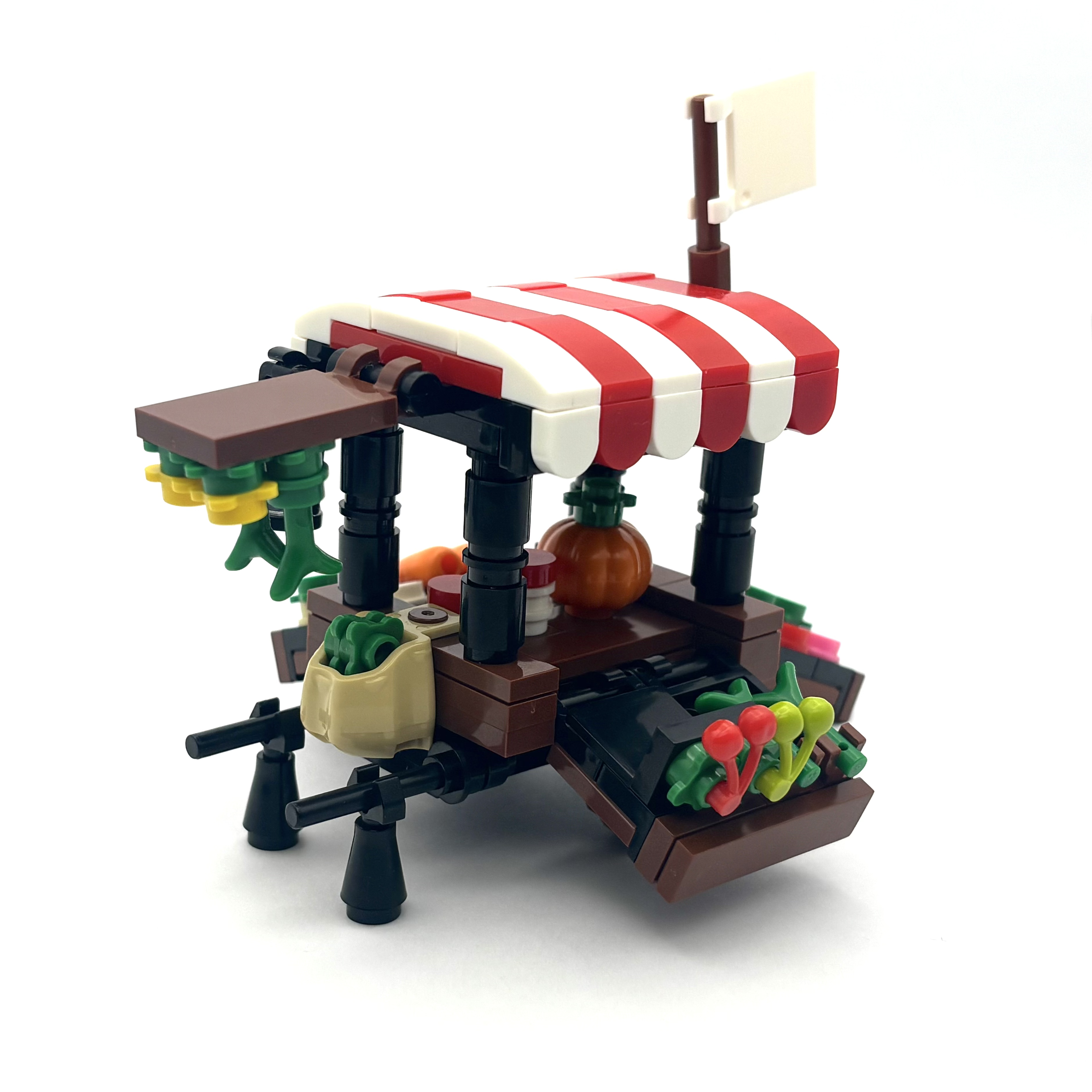 Vegetable Vendor Cart (Red)