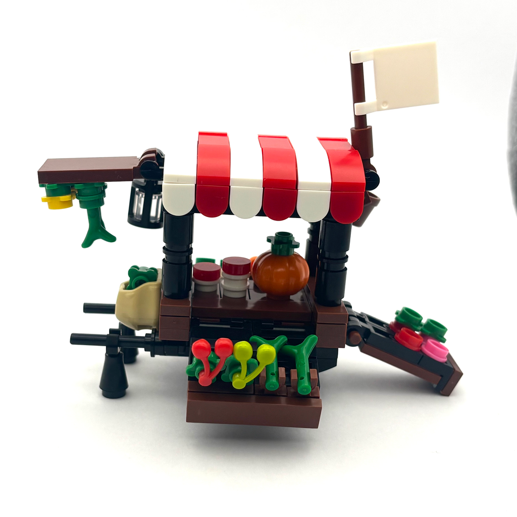 Vegetable Vendor Cart (Red)