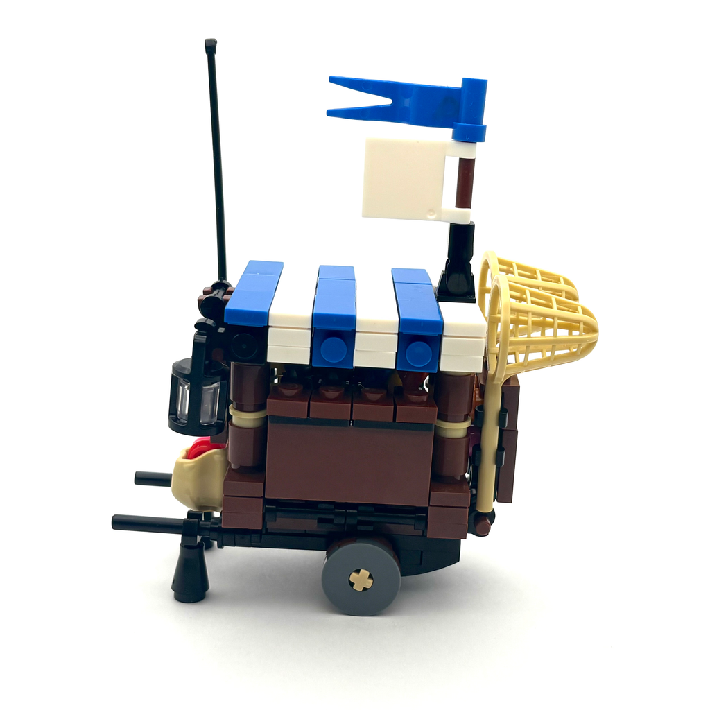 Fish Vendor Cart (Blue)
