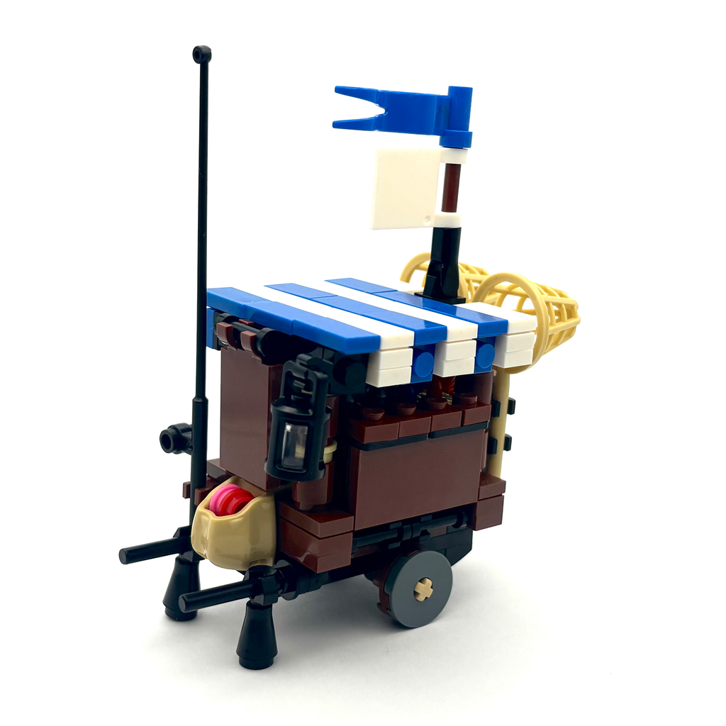 Fish Vendor Cart (Blue)