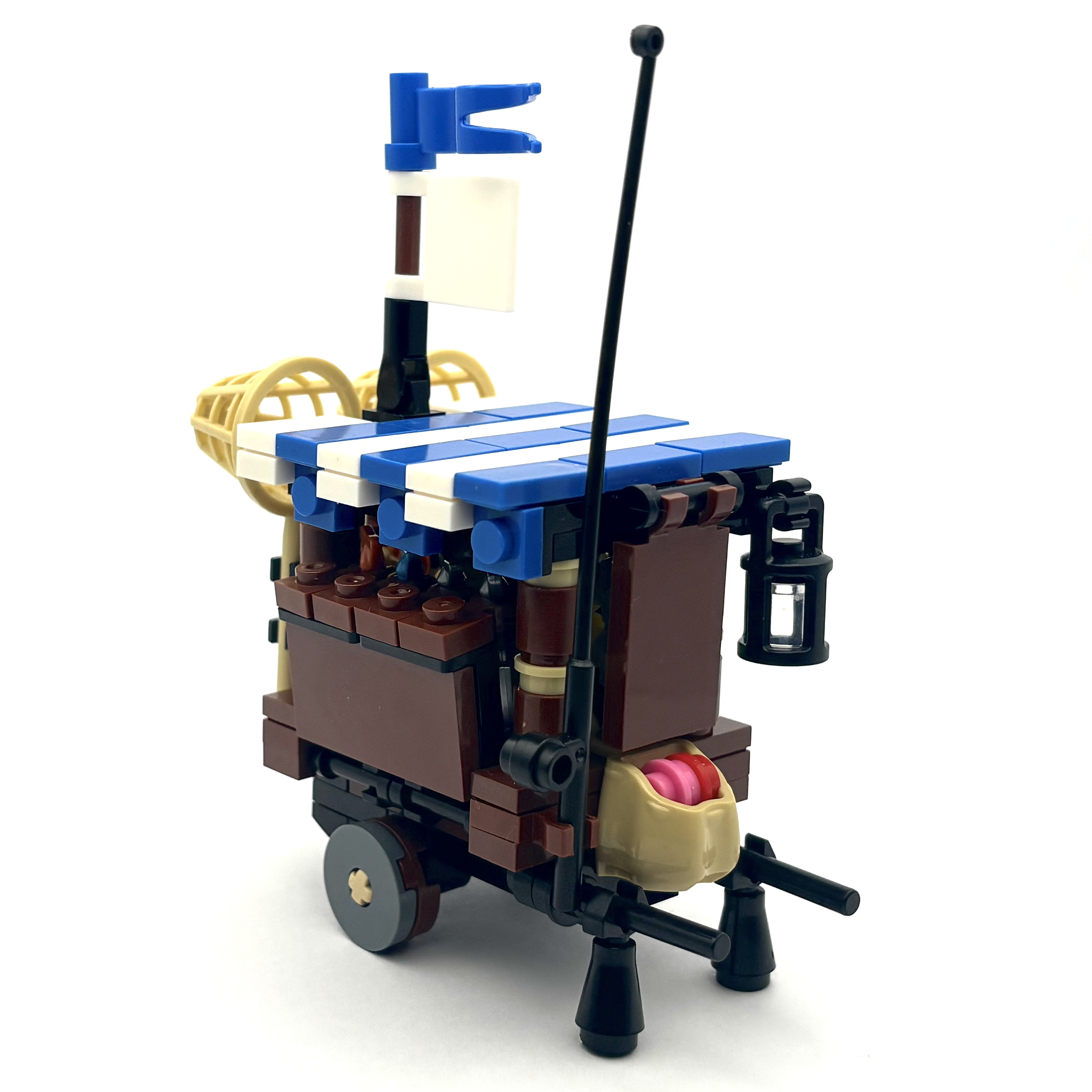 Fish Vendor Cart (Blue)