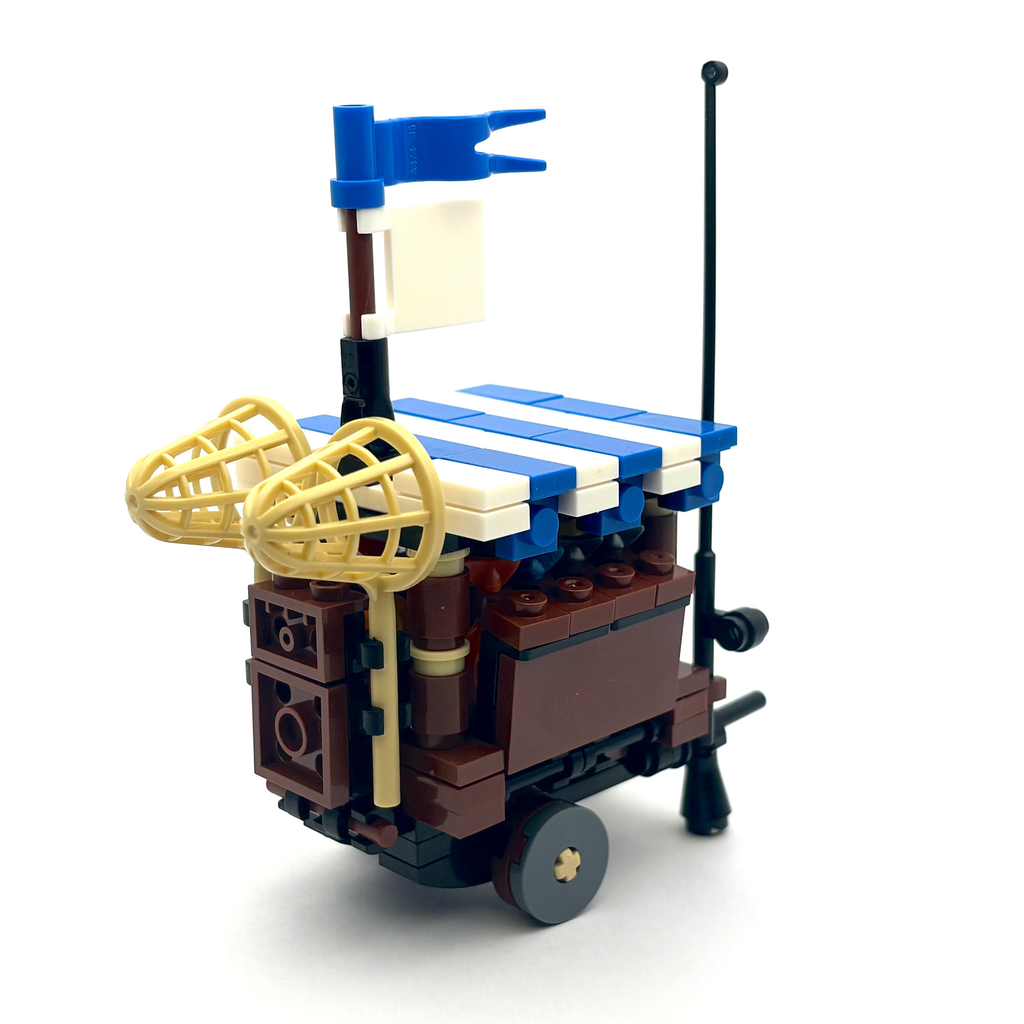 Fish Vendor Cart (Blue)