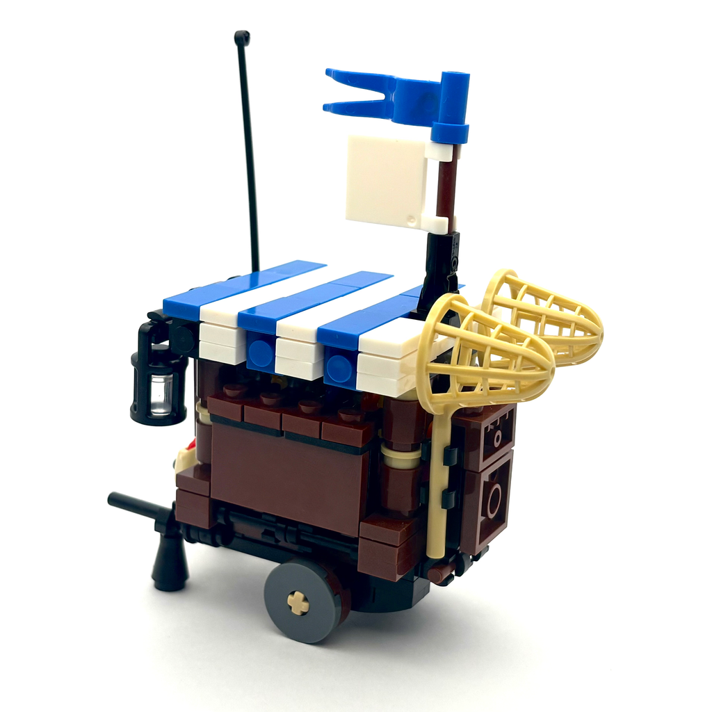 Fish Vendor Cart (Blue)