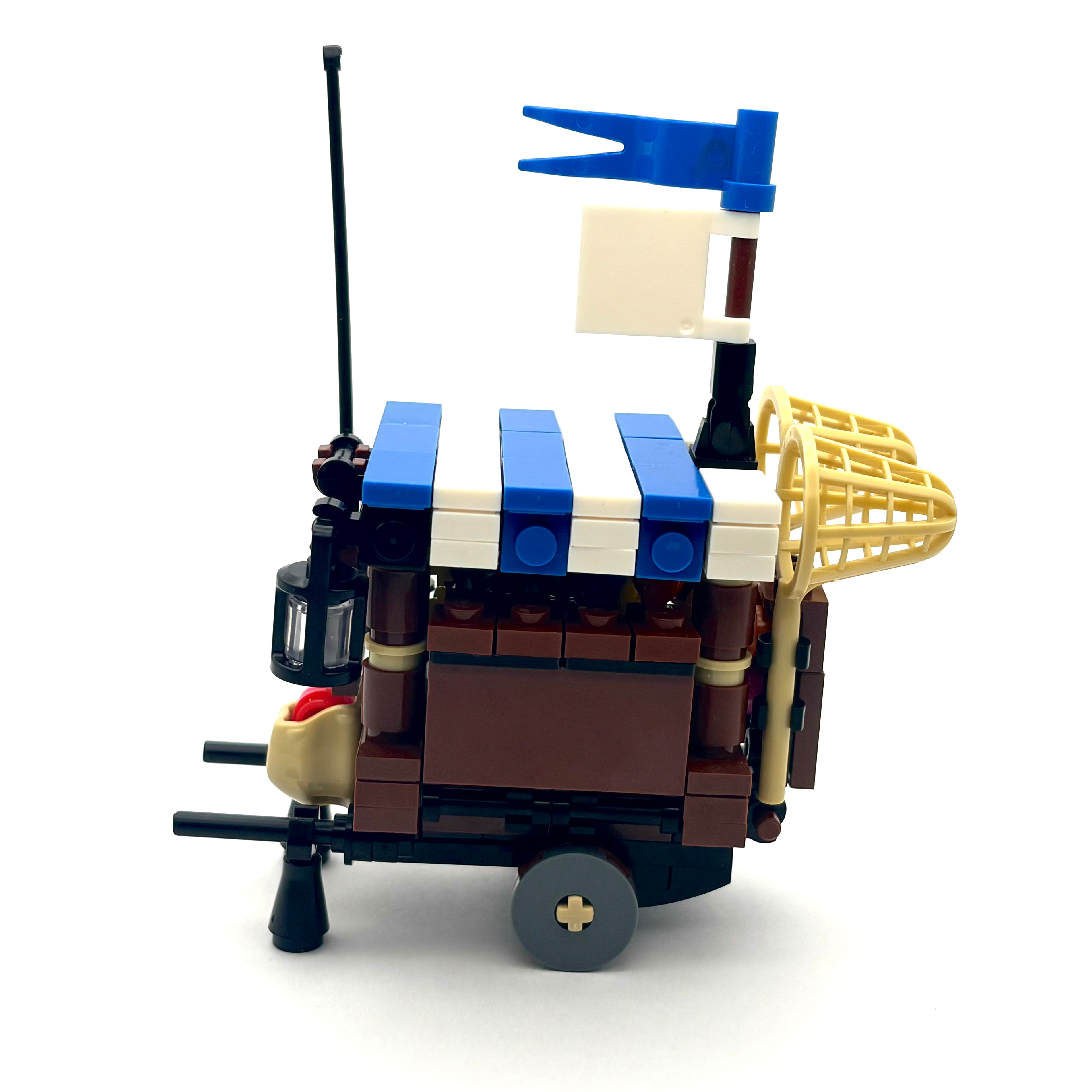 Fish Vendor Cart (Blue)