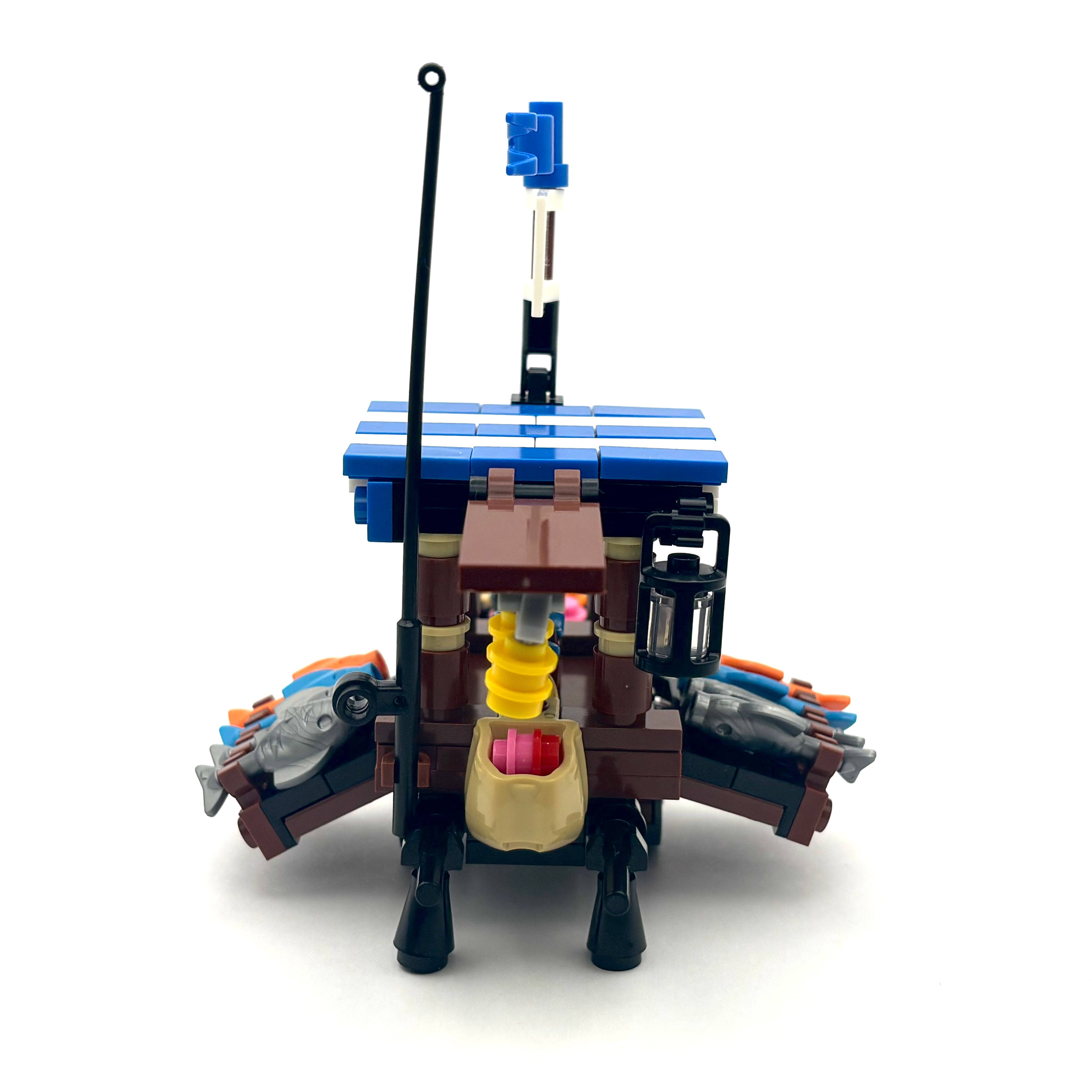Fish Vendor Cart (Blue)