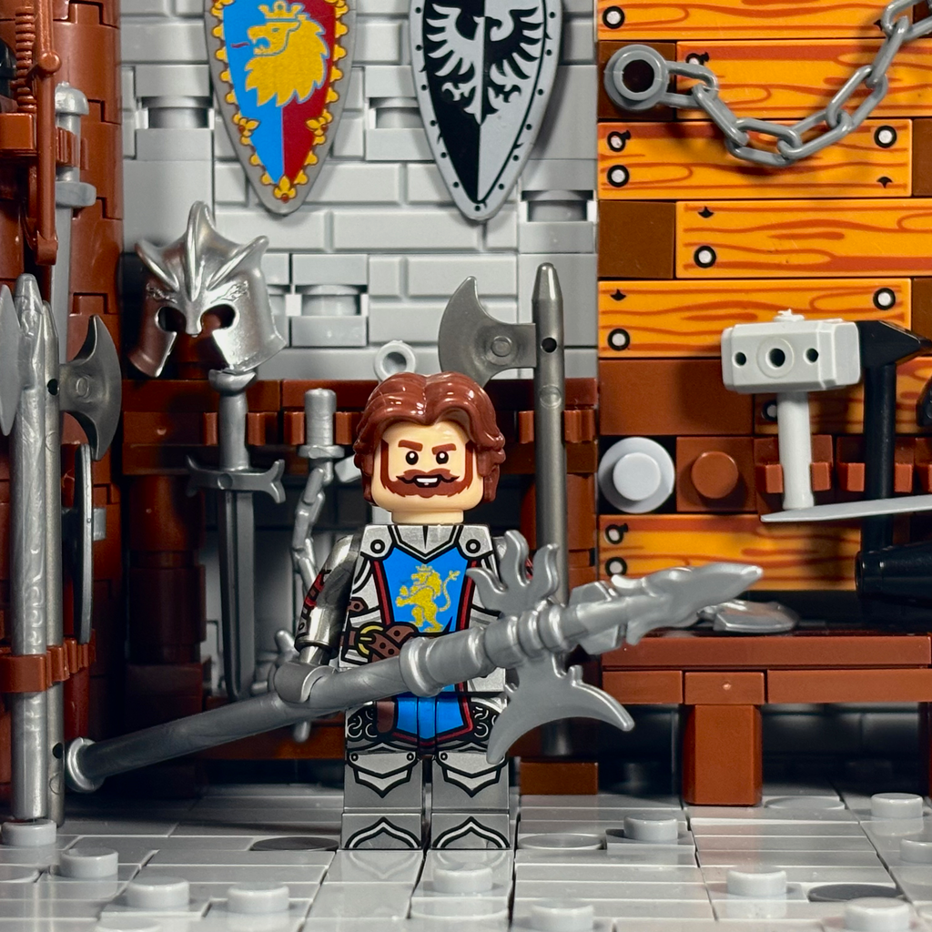 Medieval Halberd (Black and Grey)