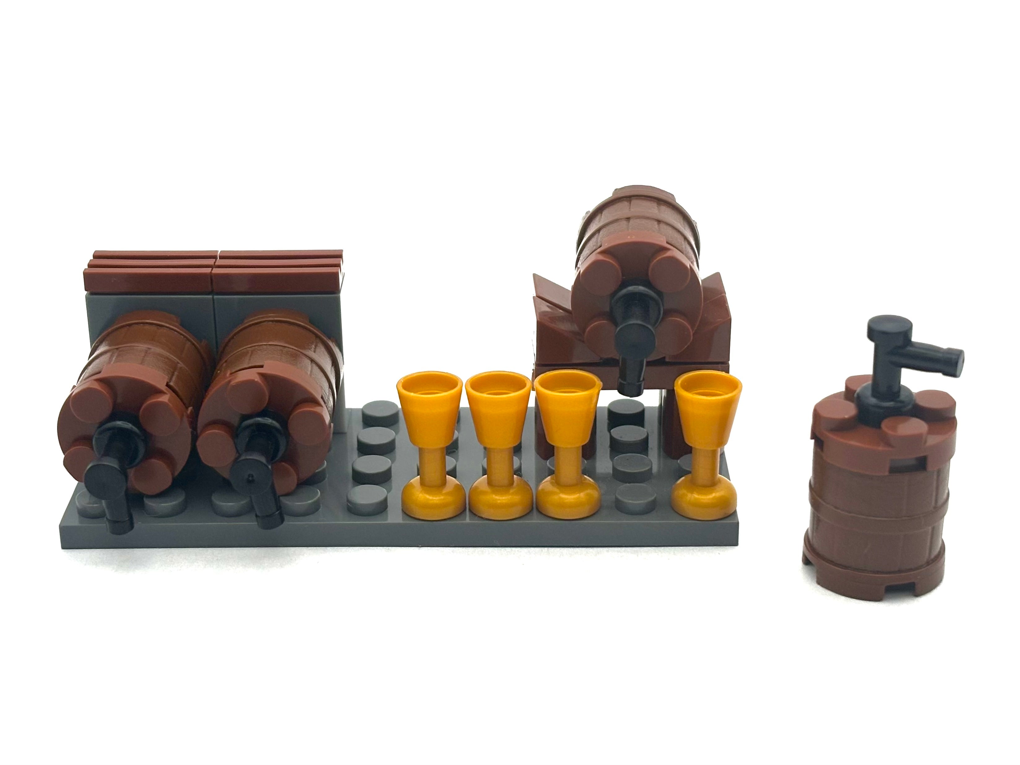 Medieval Keg & Goblet Set