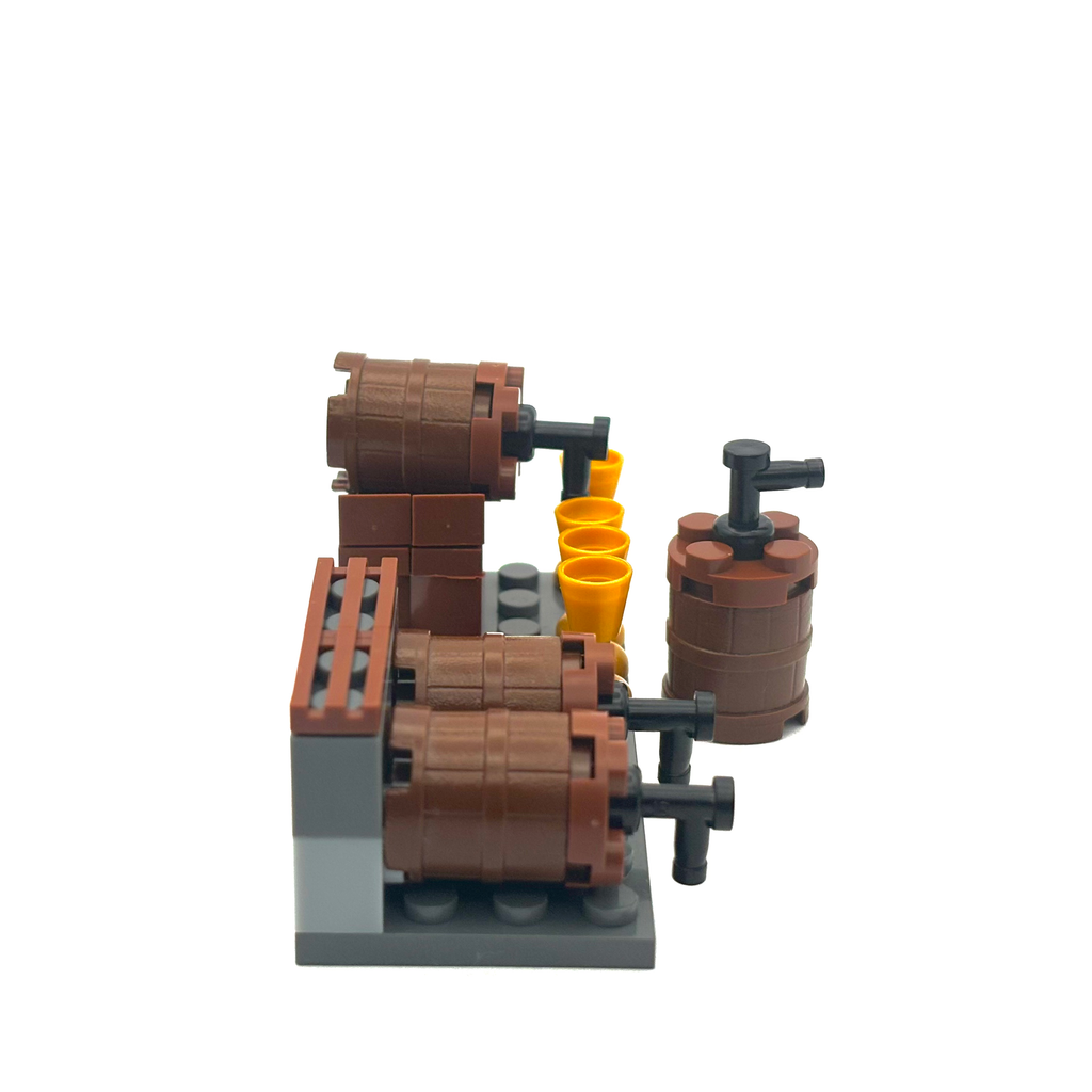Medieval Keg & Goblet Set