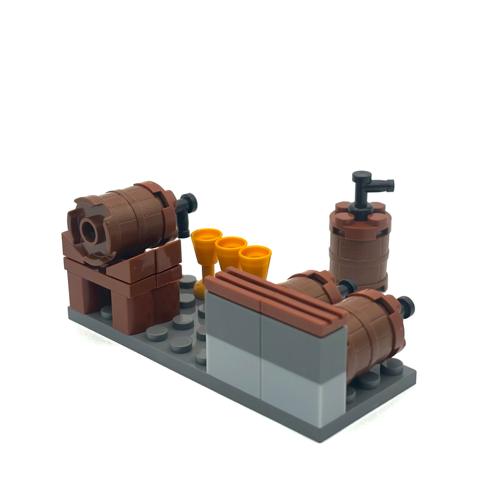 Medieval Keg & Goblet Set