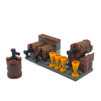 Medieval Keg & Goblet Set